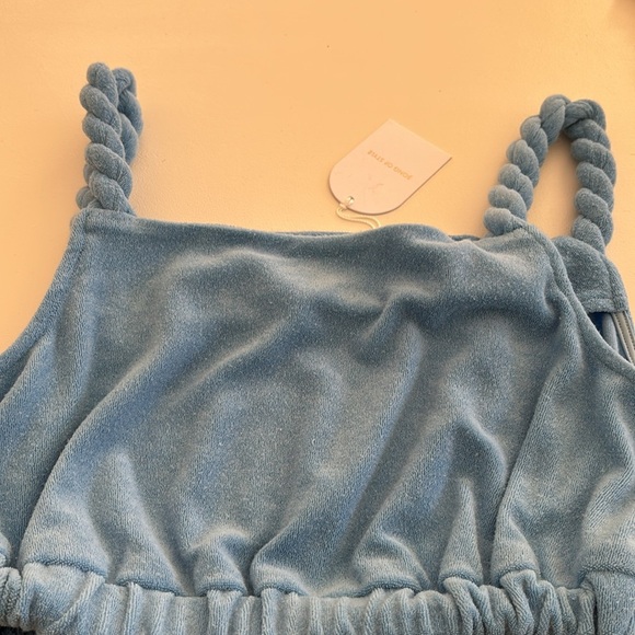 New Song of Style blue terry crop top XS - Picture 7 of 7